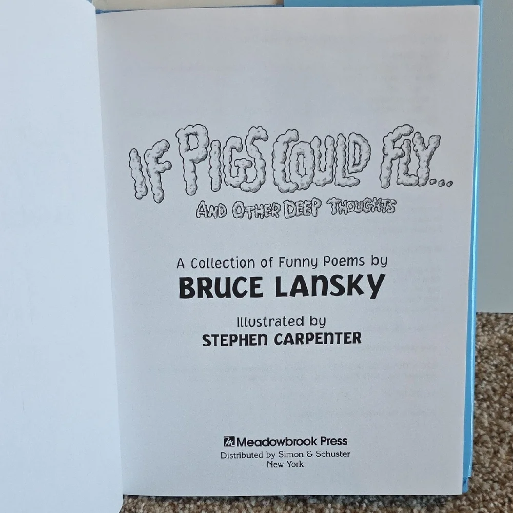 If Pigs Could Fly Book by Bruce Lansky - Children's Poetry Book